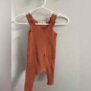 Zara overall romper 1-3months rust color